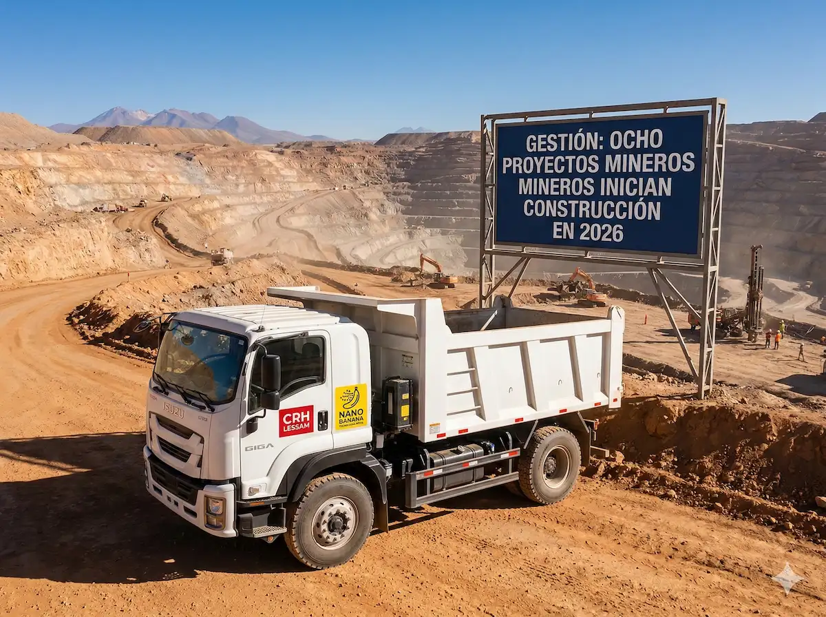 Ocho proyectos mineros iniciarán construcción este 2026